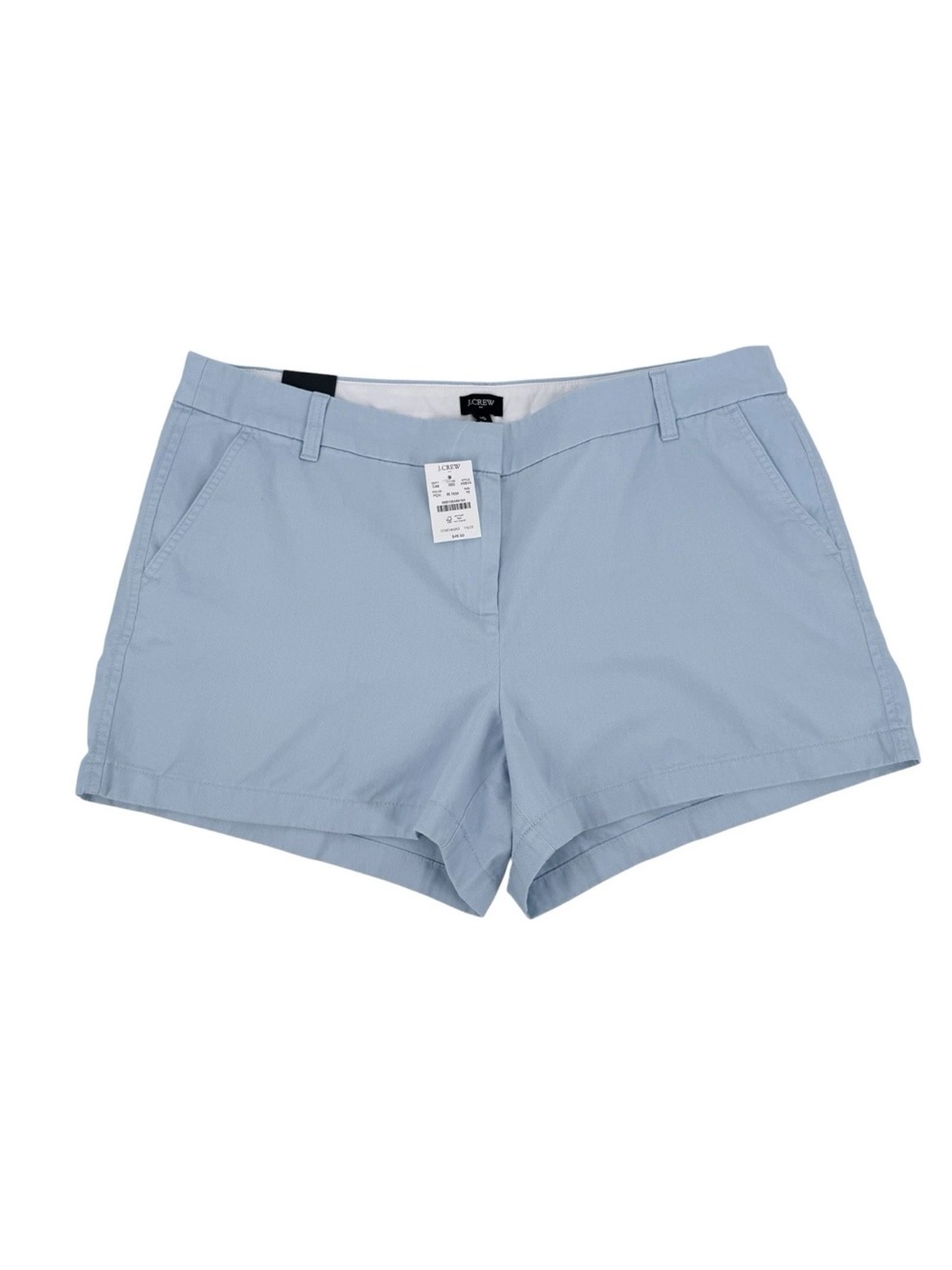 J Crew Factory Chino Shorts Womens Size 16 Light Blue Cotton Classic 3.5in